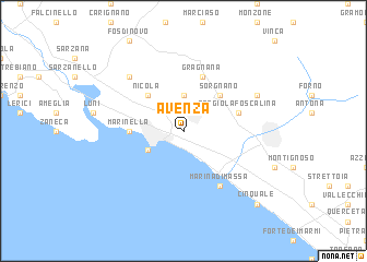 map of Avenza