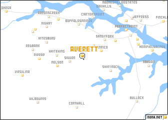 map of Averett