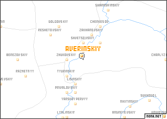 map of Averinskiy