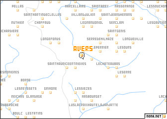 map of Avers