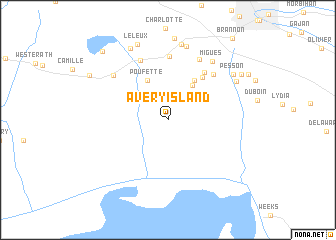 map of Avery Island