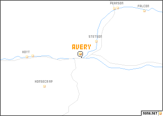 map of Avery