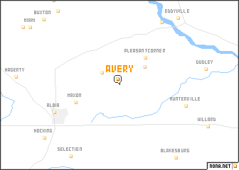 map of Avery