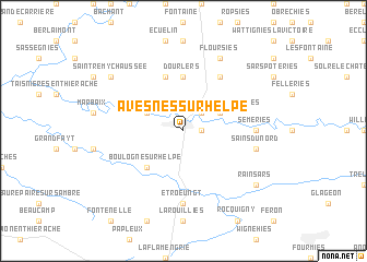 map of Avesnes-sur-Helpe