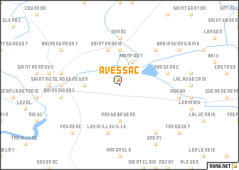 map of Avessac