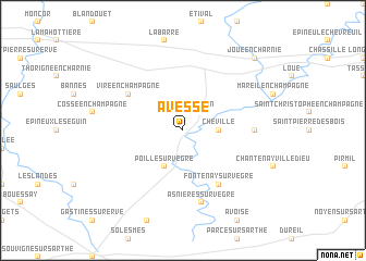 map of Avessé