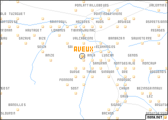 map of Aveux