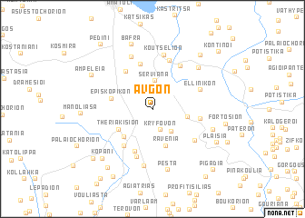 map of Avgón