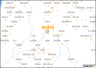 map of Aviefe