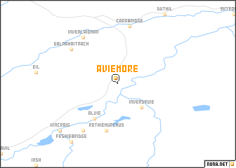 map of Aviemore