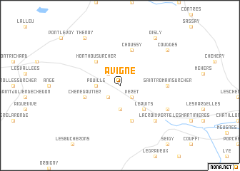 map of Avigné