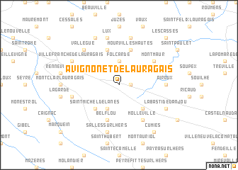 map of Avignonet-de-Lauragais