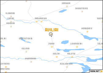 map of Aviliai