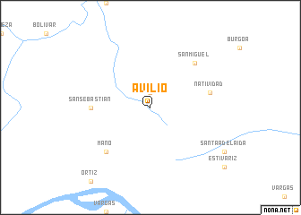 map of Avilio