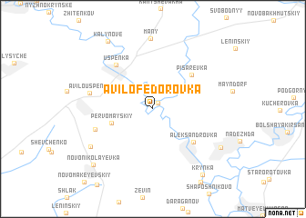 map of Avilo-Fëdorovka