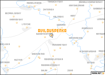 map of Avilo-Uspenka