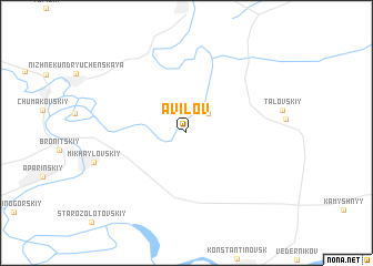 map of Avilov
