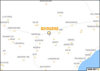 map of Avinurme