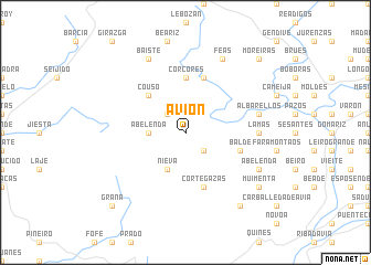 map of Avión