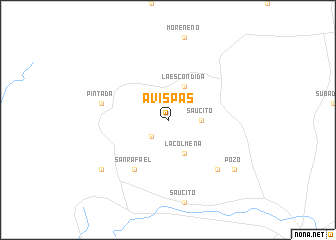 map of Avispas