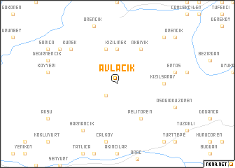 map of Avlacık