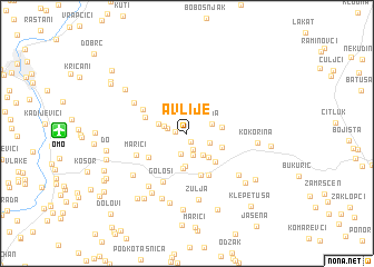 map of Avlije