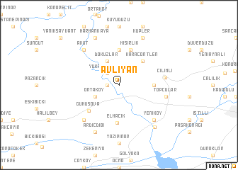 map of Avlıyan