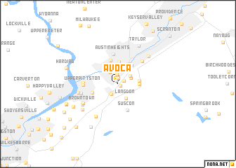 map of Avoca