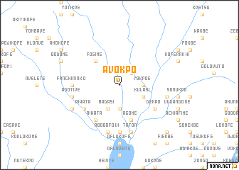 map of Avokpo