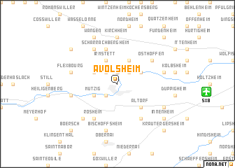 map of Avolsheim