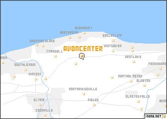 map of Avon Center