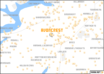 map of Avon Crest