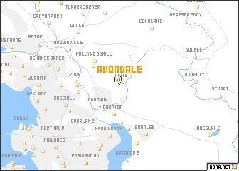 map of Avondale