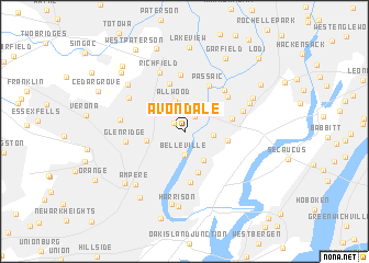 map of Avondale