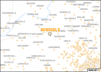 map of Avondale