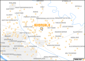 map of Avondale