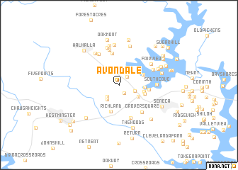 map of Avondale