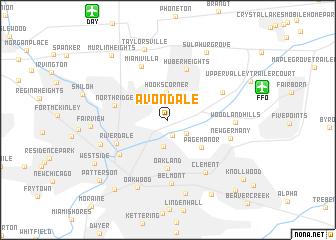 map of Avondale