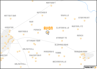 map of Avon