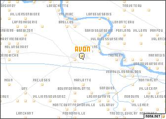 map of Avon