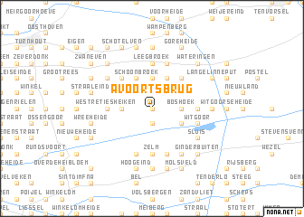 map of Avoortsbrug