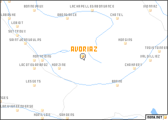 map of Avoriaz