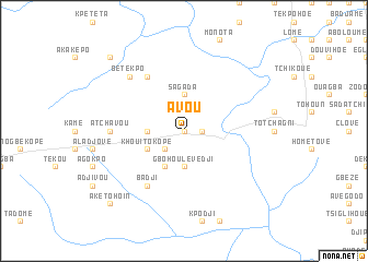 map of Avou