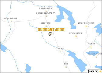 map of Avradstjärn