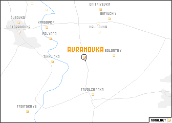 map of Avramovka