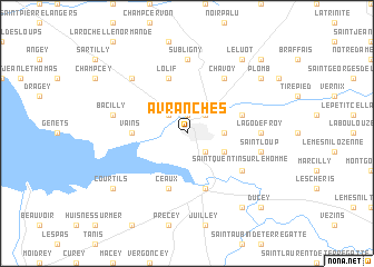 map of Avranches