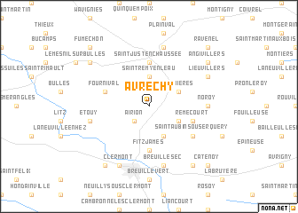 map of Avrechy