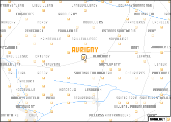 map of Avrigny