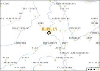 map of Avrilly