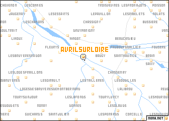 map of Avril-sur-Loire